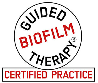 logo de guided biofilm therapy certifies practice